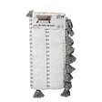 5 FIVE SIMPLY SMART - Tapis de Salle de Bain Gris en Coton avec pompons  50 x 75 cm - vignette