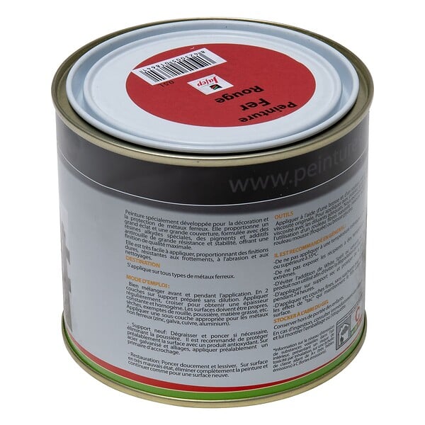 JAFEP - Peinture fer antirouille rouge 0,5L 500 ml 500 ml - large