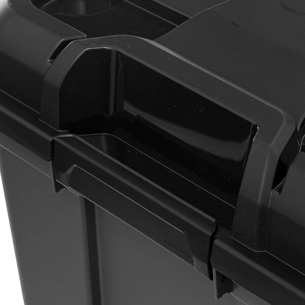 5 FIVE SIMPLY SMART - Boîte de rangement en polypropylène noir 160L avec roues et fermeture à clip - large