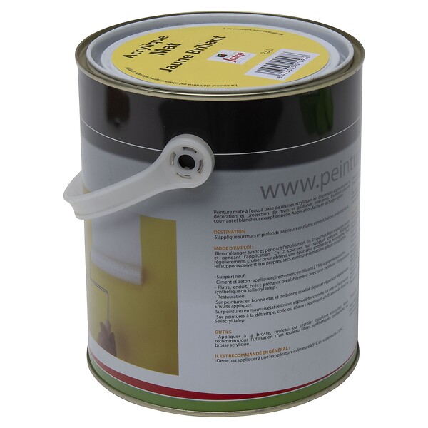 JAFEP - Peinture acrylique mat jaune brillant Jafep  2,5L - large