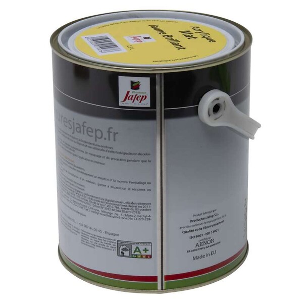 JAFEP - Peinture acrylique mat jaune brillant Jafep  2,5L - large