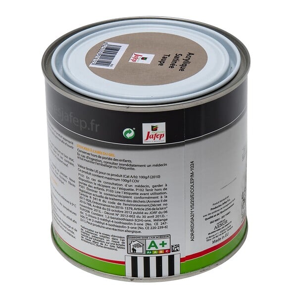 JAFEP - Peinture acrylique satinée taupe Jafep  0,5l  0,5 L 0,5 L - large