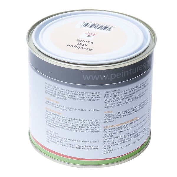 JAFEP - Peinture acrylique mat vanille Jafep  0,5L - large