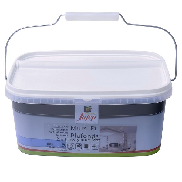JAFEP - Peinture mur et plafond acrylique bleu indigo  2,5L  Jafep - large