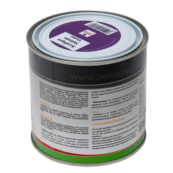 JAFEP - Peinture acrylique satinée violet 0,5l Jafep 0,5  L 0,5  L - large