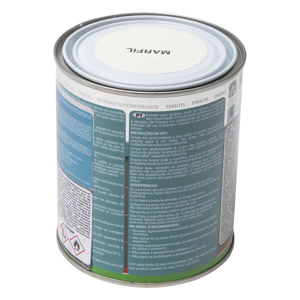 JAFEP - Peinture carrelage blanc ivoire 750ml - large