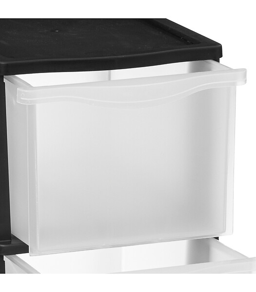 5 FIVE SIMPLY SMART - Tour de rangement 5 Tiroirs 4 pieds amovibles dont 2 avec roues H 102.4 cm - large