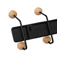 5 FIVE SIMPLY SMART - Patère 10 crochets Boules bois et métal noir L 44 cm - vignette