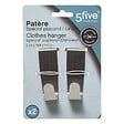5 FIVE SIMPLY SMART - Lot de 2 Patères de porte 1 Crochet en Inox - vignette