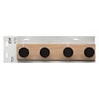 5 FIVE SIMPLY SMART - Patère en Bois 4 Têtes Noires L 40 cm - vignette