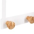 5 FIVE SIMPLY SMART - Patère de porte en Métal Blanc 3 Têtes en Bambou L 25 cm - vignette