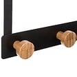 5 FIVE SIMPLY SMART - Patère de porte en Métal Noir 3 Têtes en Bambou L 25 cm - vignette