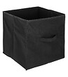 5 FIVE SIMPLY SMART - Boîte de rangement en tissu Noir 31 x 31 x 31 cm - vignette
