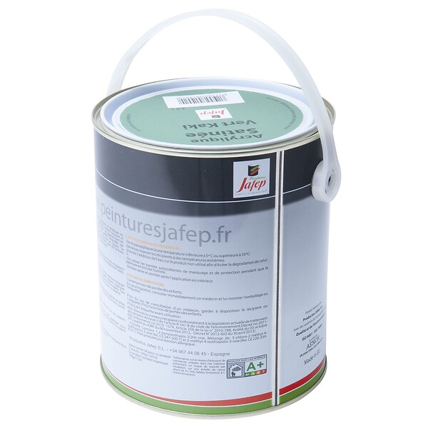 JAFEP - Peinture acrylique satinée vert kaki Jafep  2,5l - large