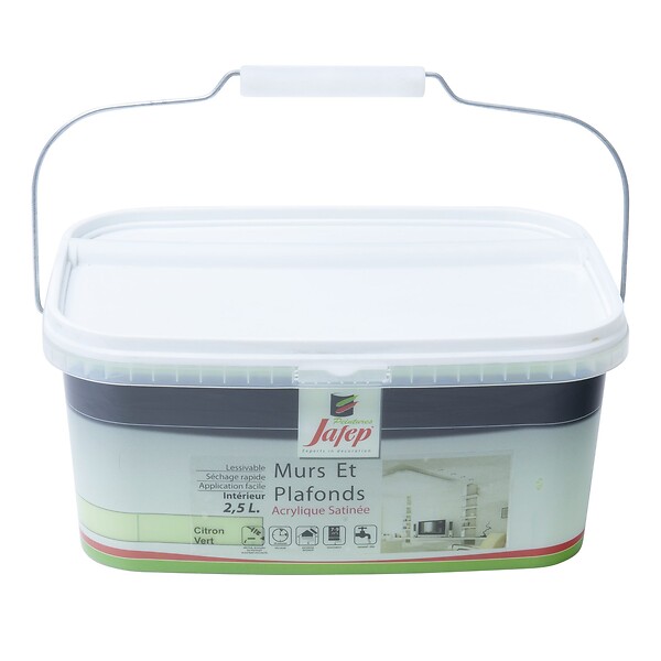 JAFEP - Peinture mur et plafond satinée citron vert  2,5L  Jafep - large