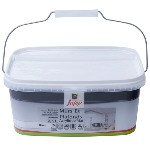 JAFEP - Peinture mur et plafond acrylique mat blanc  2,5L  Jafep - large