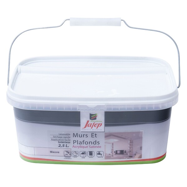 JAFEP - Peinture mur et plafond satinée mauve  2,5L  Jafep - large