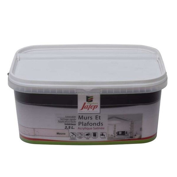 JAFEP - Peinture mur et plafond satinée mauve  2,5L  Jafep - large