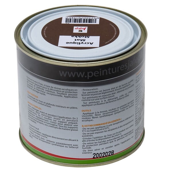 JAFEP - Peinture acrylique mat mokka Jafep  0,5L - large