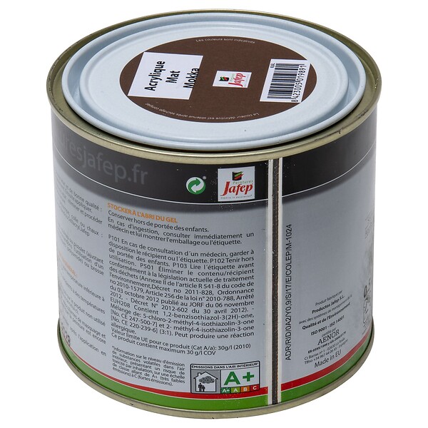JAFEP - Peinture acrylique mat mokka Jafep  0,5L - large
