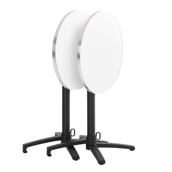 OVIALA - Pied de table en aluminium inclinable et accroche sac 72 cm - Loki - large