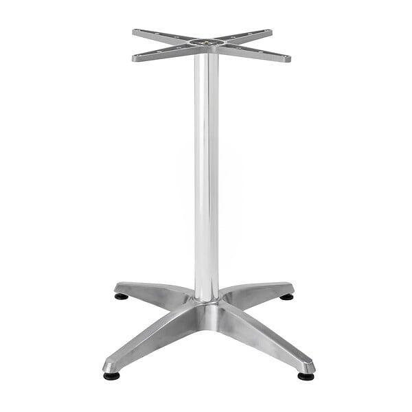 OVIALA - Pied de table ajustable 72/110 cm en aluminium argenté - Cork - large