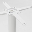 OVIALA - Pied de table haut en acier et fonte blanc Dover - Dover - vignette