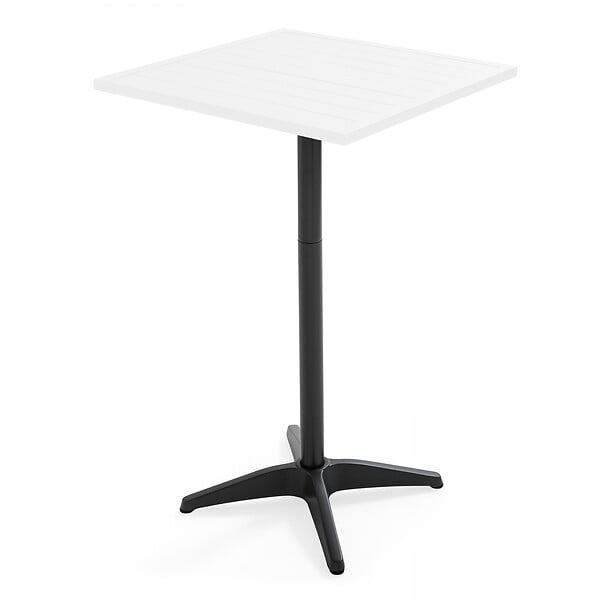 OVIALA - Pied de table en aluminium gris pour mange debout - Soho - large