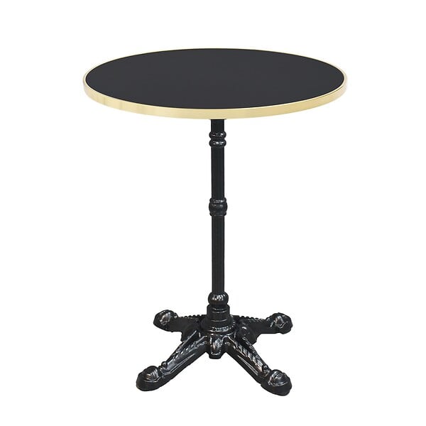 OVIALA - Pied de table en fonte noir 72 cm - Versailles - large