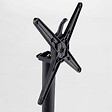 OVIALA - Pied de table avec système inclinable en aluminium noir Klipo - Klipo - vignette