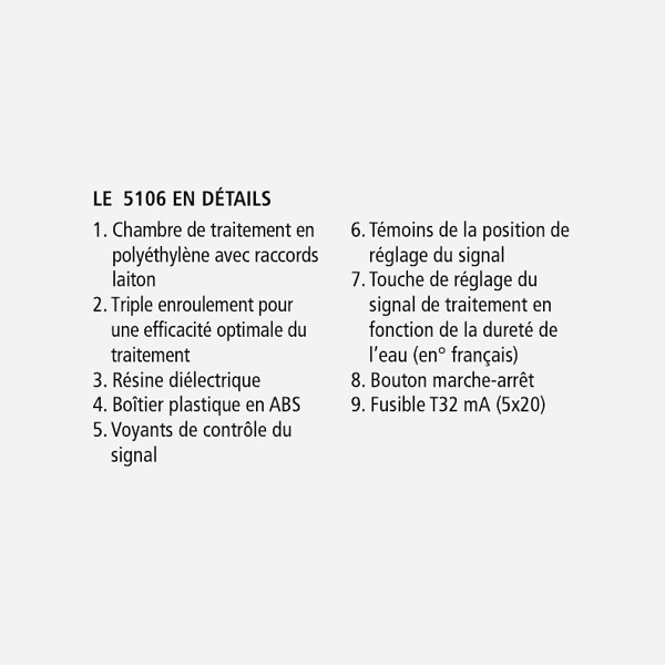 COMAP - Inhibiteur électronique de tartre - 10VA max. - 3m3/h - Pression 4 bars - large