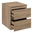5 FIVE SIMPLY SMART - Meuble d'appoint  2 Tiroirs coloris Bois naturel H 50 cm - vignette