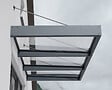 CANOPIA - Canopia Marquise de porte Sophia XL 286X140cm Gris - vignette