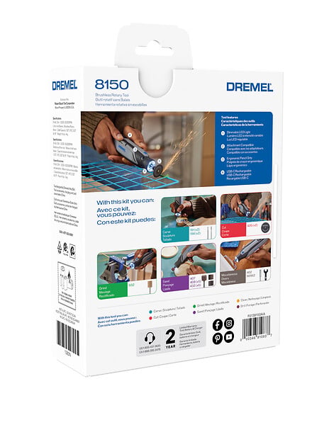 DREMEL - Outil multifonction 8150 - 7,2 V - large