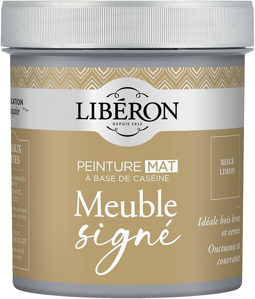 LIBERON - Peinture caséine mate - Beige Limon - 0,5L - large