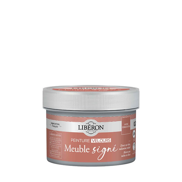 LIBERON - Peinture Velours Ocre Terracotta - Caséine - 250ml - large
