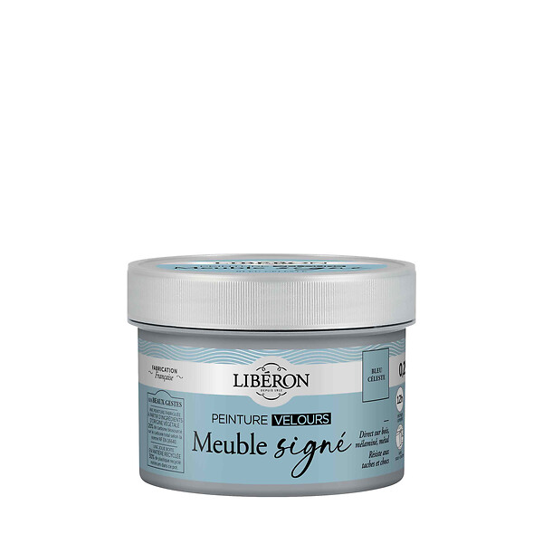LIBERON - Peinture Velours Bleu Céleste 250ml - large