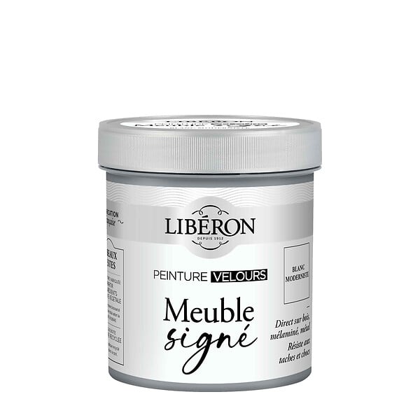 LIBERON - Peinture Velours Meuble Signé Blanc Moderniste 0,5L - large