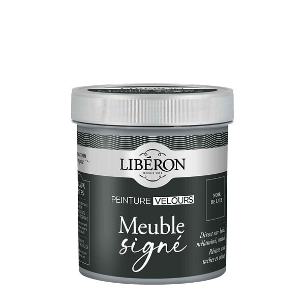 LIBERON - Peinture décorative pour meubles - Noir de Lave - 0,5L - large
