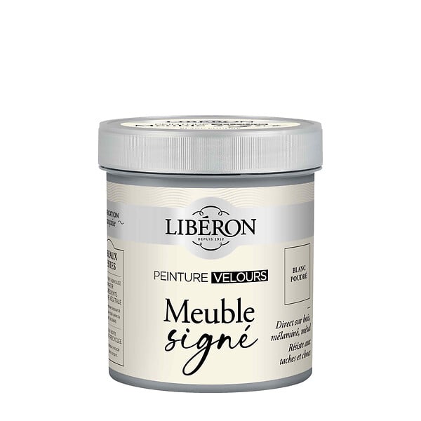 LIBERON - Peinture Velours pour meubles - Blanc Poudré - 0,5L - large
