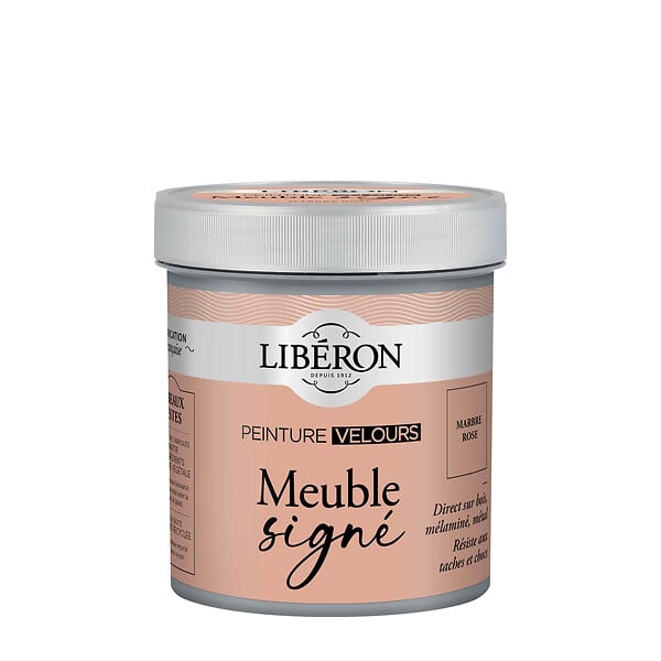 LIBERON - Peinture Velours Marbre Rose 0,5L - large