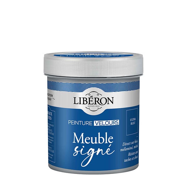 LIBERON - Peinture Velours Ultra Bleu 0,5L - large