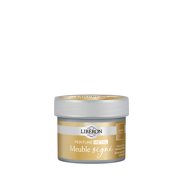 LIBERON - Meuble signé, Peinture Métal Or Pur Brillant 125 ml - large