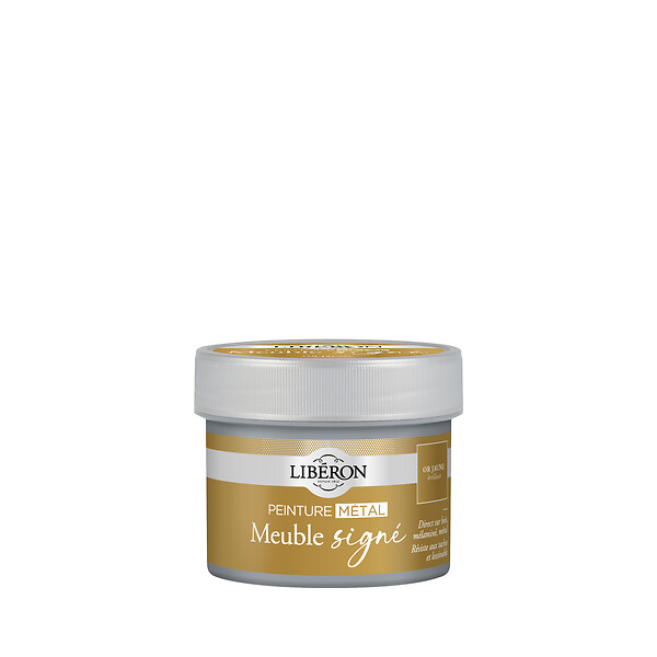 LIBERON - Meuble signé, Peinture Métal Or Jaune Brillant 125 ml - large