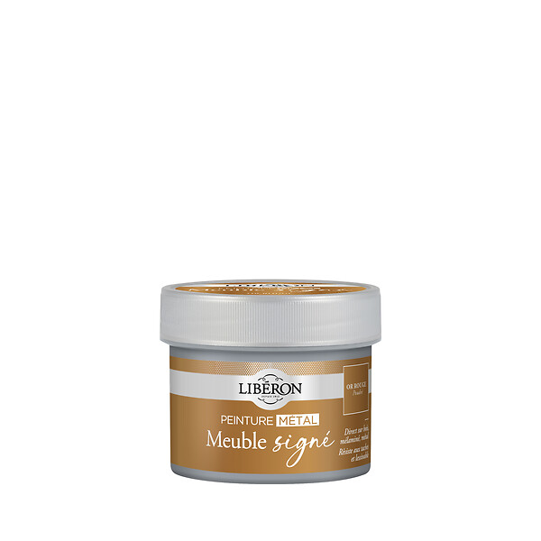LIBERON - Meuble signé, Peinture Métal Or Rouge Poudré 125 ml - large