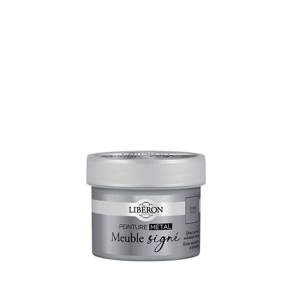 LIBERON - Meuble signé, Peinture Métal Étain Brillant 125 ml - large