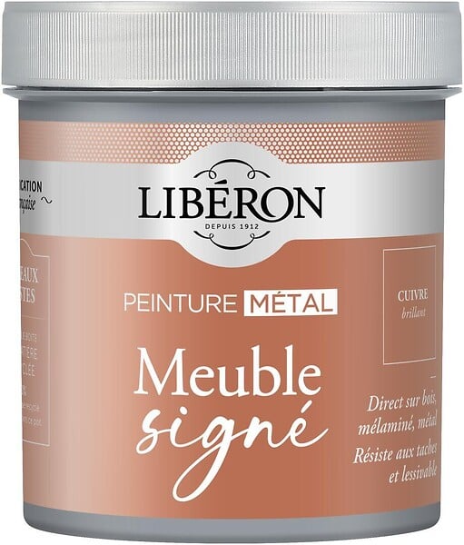 LIBERON - Peinture décorative métal - Cuivre Brillant - 0,5L - large