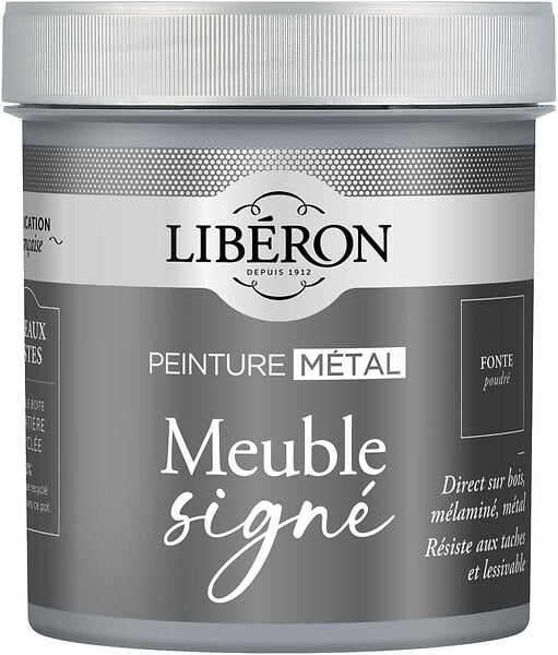 LIBERON - Peinture métal Meuble Signé - Fonte poudré - 0,5L - large