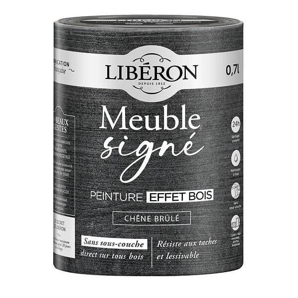LIBERON - Peinture effet bois - Chêne Brûlé - 700ml - large