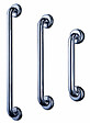 AKW - Barre d'appui droite en acier inoxydable - Longueur 600 mm - INOX POLI - vignette